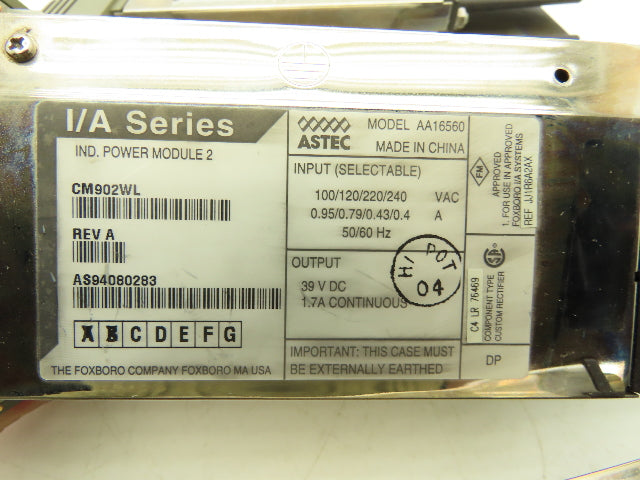 Foxboro CM902WL Power Supply Module 39VDC I/A Series Lot of 3