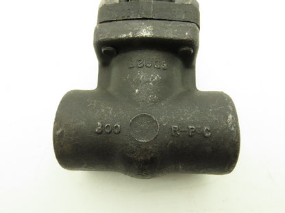 R-P&C Fig EF57D Gate Valve 1-1/4" Forged Steel Socket Weld 1975 PSI @ 100°F