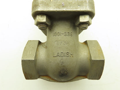 Ladish 1001-339 Gate Valve 1 NPT Class 150 275PSI Stainless Steel Rising Stem