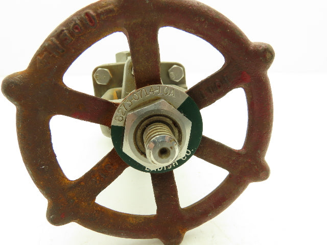 Ladish 1001-339 Gate Valve 1 NPT Class 150 275PSI Stainless Steel Rising Stem