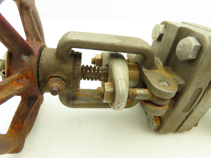 Ladish 1001-339 Gate Valve 1 NPT Class 150 275PSI Stainless Steel Rising Stem