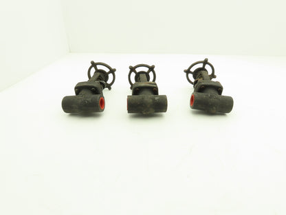 R-P&C Fig EF56D Gate Valve 3/4" Class 800 Socket Weld 1975 PSI @ 100°F Lot of 3