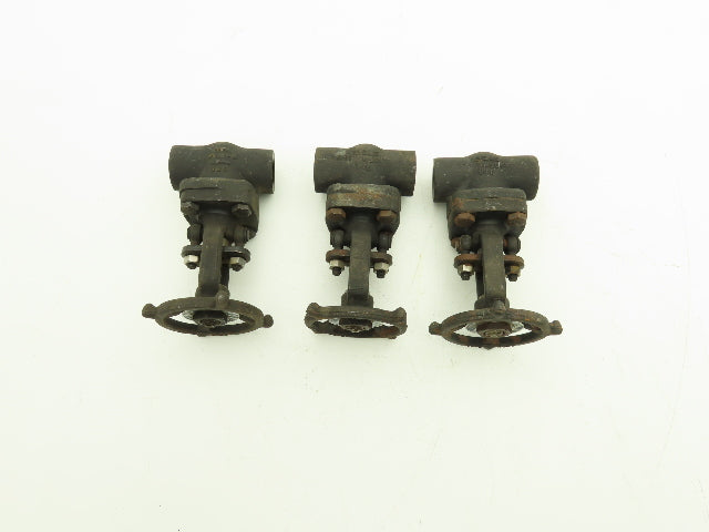 R-P&C Fig EF56D Gate Valve 3/4" Class 800 Socket Weld 1975 PSI @ 100°F Lot of 3