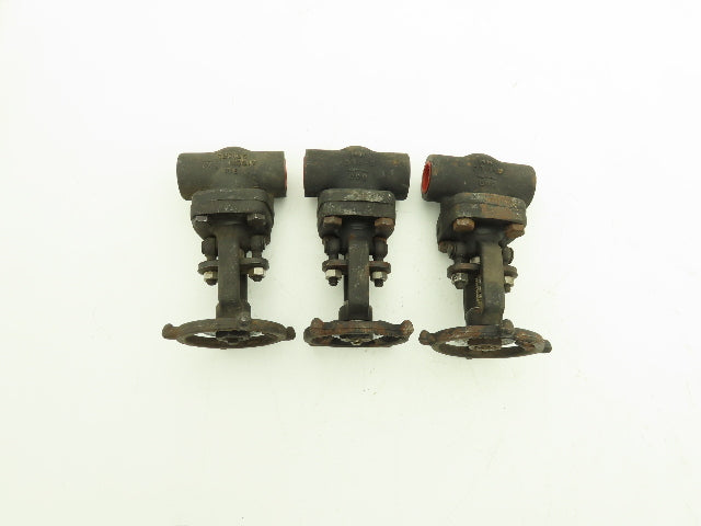 R-P&C Fig EF56D Gate Valve 3/4" Class 800 Socket Weld 1975 PSI @ 100°F Lot of 3
