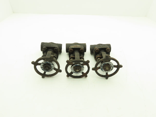 R-P&C Fig EF56D Gate Valve 3/4" Class 800 Socket Weld 1975 PSI @ 100°F Lot of 3