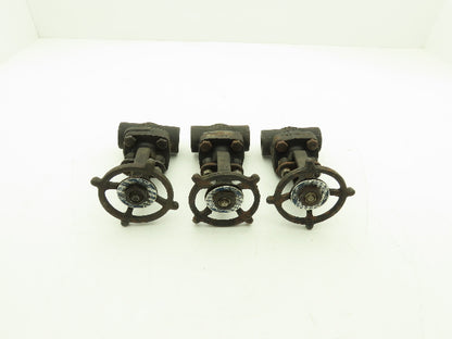 R-P&C Fig EF56D Gate Valve 3/4" Class 800 Socket Weld 1975 PSI @ 100°F Lot of 3