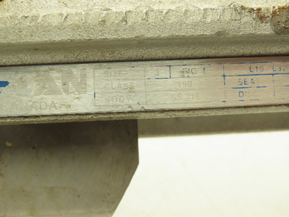 Velan L10-0320C-13BL 3" Stainless Knife Gate Valve Lug Style *Bad Seal*