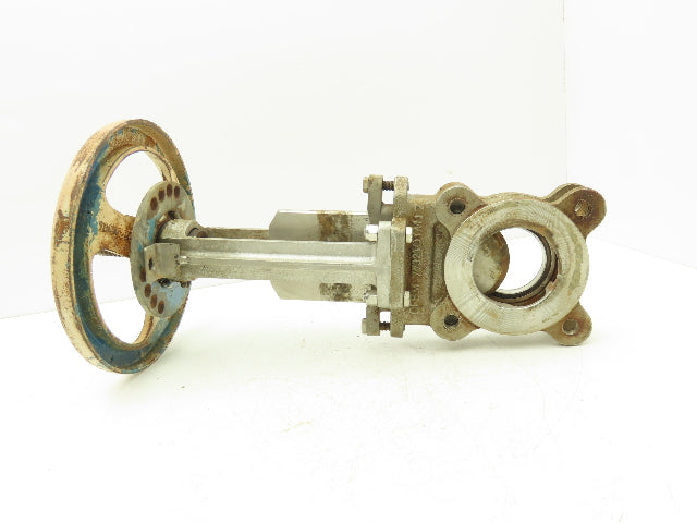 Velan L10-0320C-13BL 3" Stainless Knife Gate Valve Lug Style *Bad Seal*
