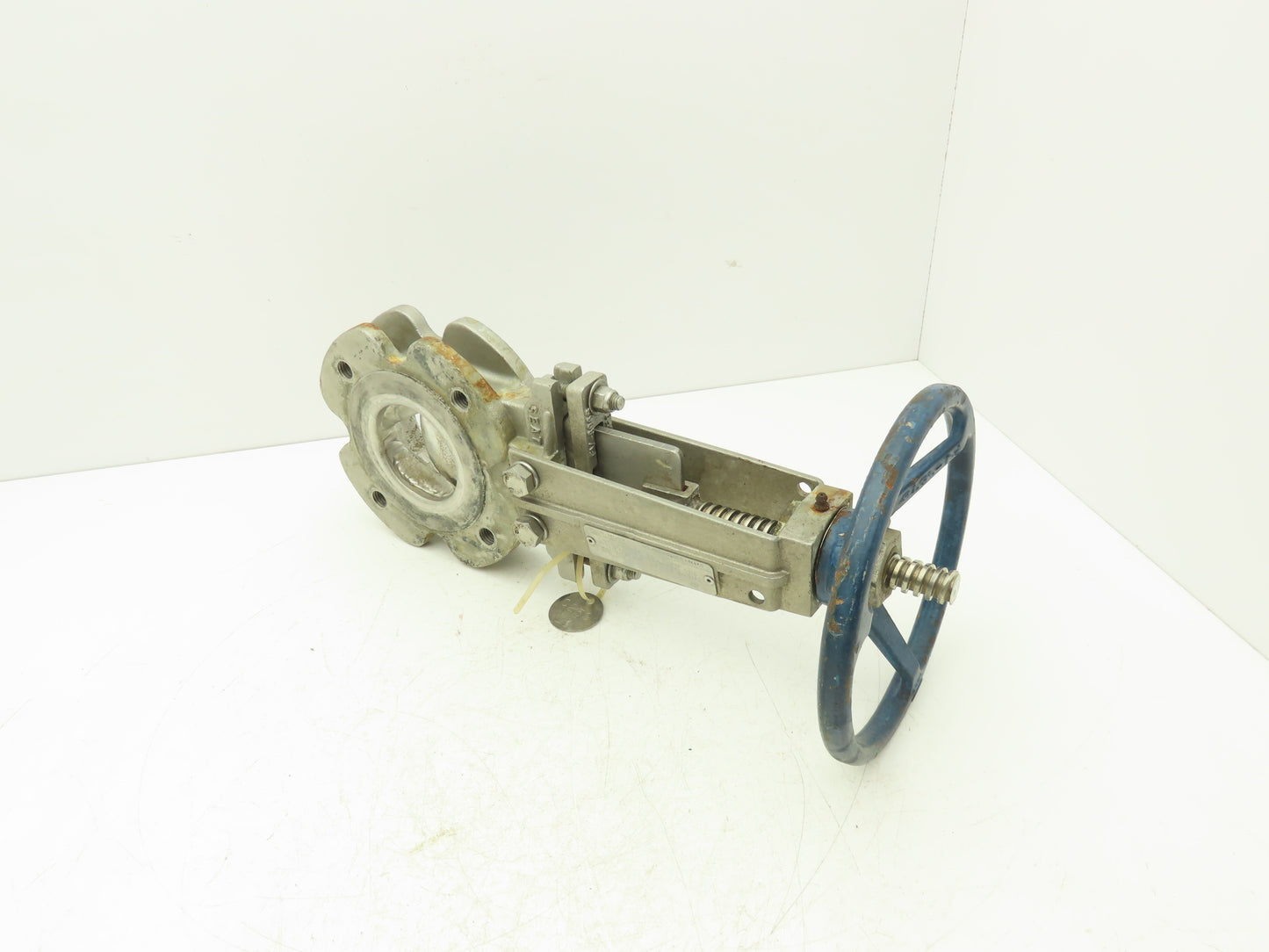 Fabri-Valve C37 3" Stainless Knife Gate Valve V-Port Rising Stem Metal Seat