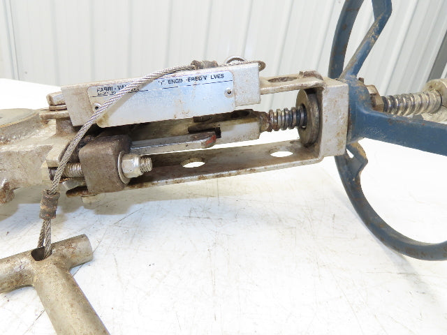 Fabri-Valve C67 3" Stainless Knife Gate Valve Lockout Pin Lug Style *Bad Seal*