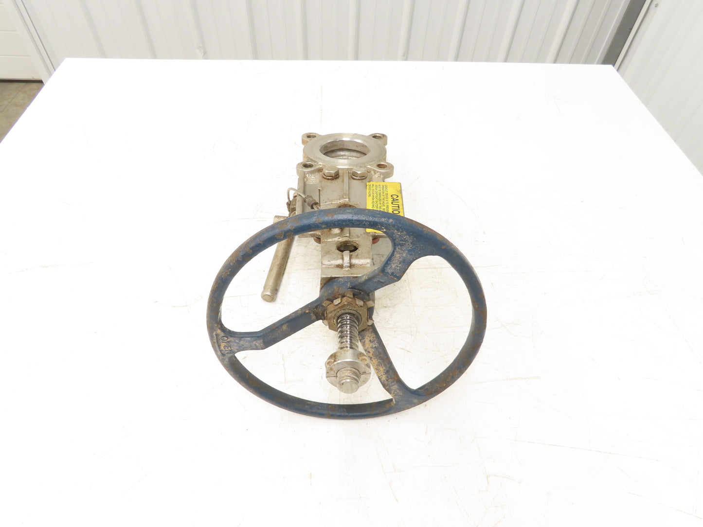 Fabri-Valve C67 3" Stainless Knife Gate Valve Lockout Pin Lug Style *Bad Seal*