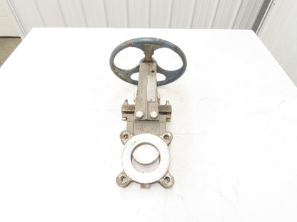 ITT Fabri-Valve C67 3" Stainless Knife Gate Valve Lug Style *Bad Seal*