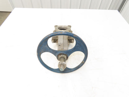 ITT Fabri-Valve C67 3" Stainless Knife Gate Valve Lug Style *Bad Seal*