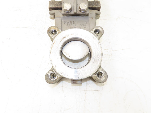 ITT Fabri-Valve C67 3" Stainless Knife Gate Valve Lug Style *Bad Seal*