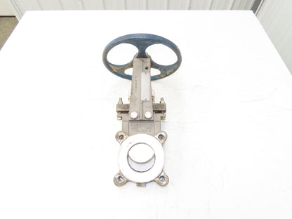 ITT Fabri-Valve C67 3" Stainless Knife Gate Valve Lug Style *Bad Seal*