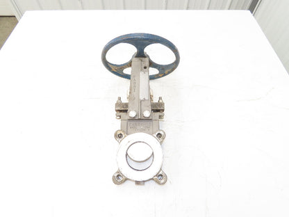 ITT Fabri-Valve C67 3" Stainless Knife Gate Valve Lug Style *Bad Seal*