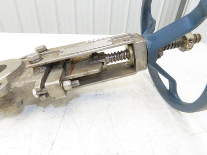 ITT Fabri-Valve C67 3" Stainless Knife Gate Valve Lug Style Rubber Seat