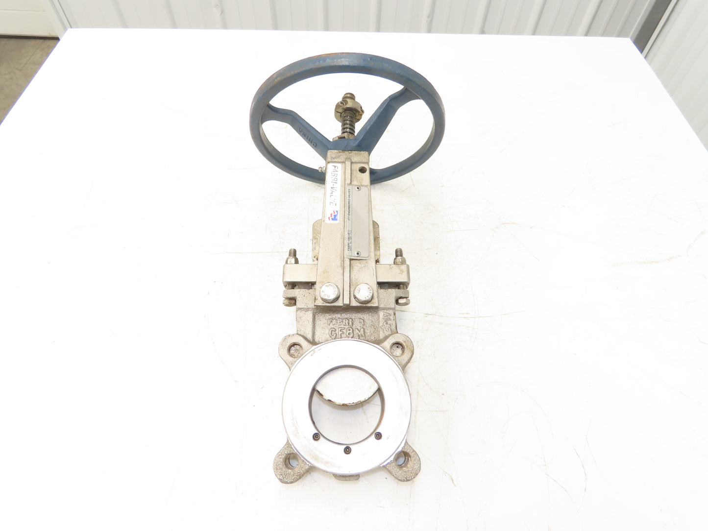 ITT Fabri-Valve C67 3" Stainless Knife Gate Valve Lug Style Rubber Seat