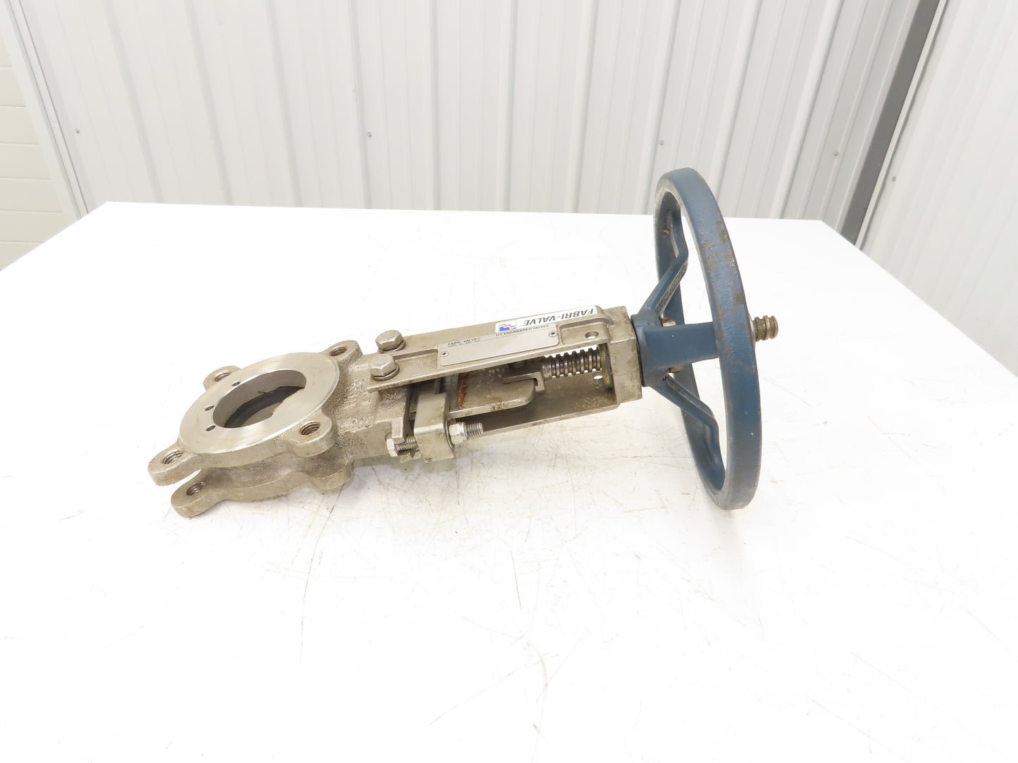 ITT Fabri-Valve C67 3" Stainless Knife Gate Valve Lug Style Rubber Seat