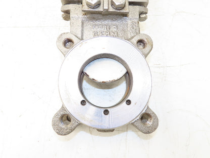 ITT Fabri-Valve C67 3" Stainless Knife Gate Valve Lug Style Rubber Seat