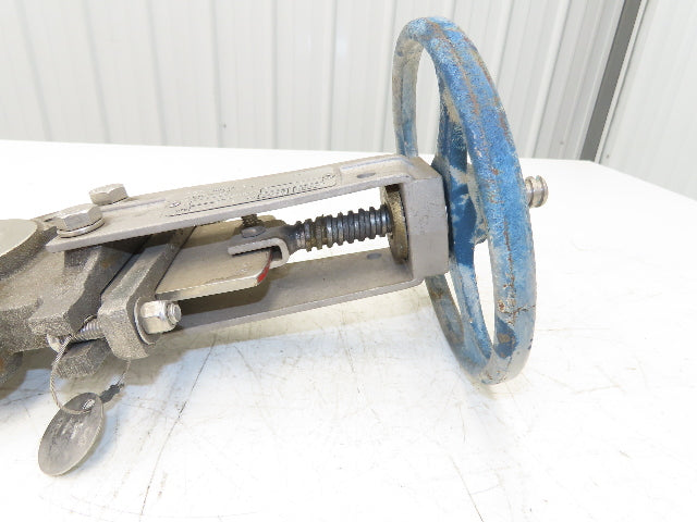 ITT Fabri-Valve C37 S316 3" Stainless Knife Gate Valve Lug Style Metal Seat