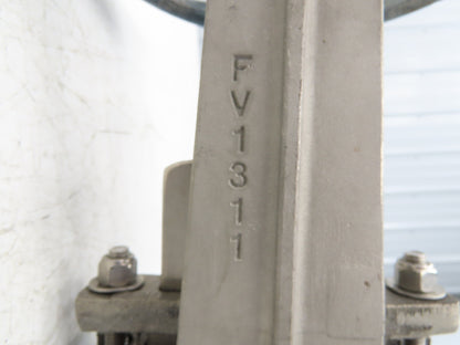 ITT Fabri-Valve C37 S316 3" Stainless Knife Gate Valve Lug Style Metal Seat