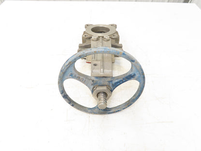 ITT Fabri-Valve C37 S316 3" Stainless Knife Gate Valve Lug Style Metal Seat