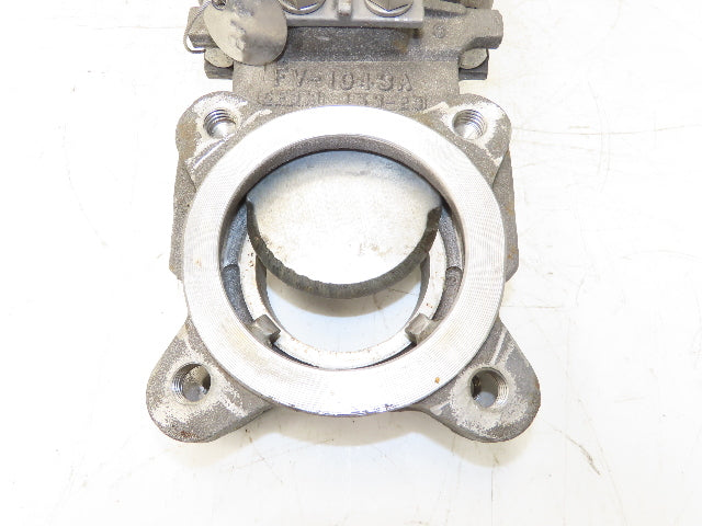 ITT Fabri-Valve C37 S316 3" Stainless Knife Gate Valve Lug Style Metal Seat