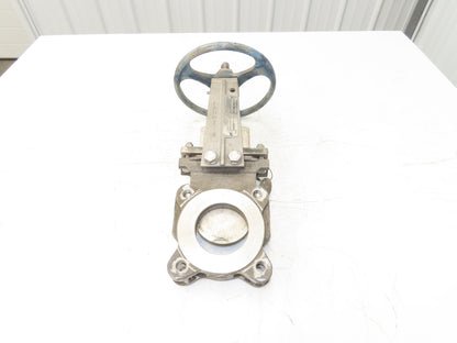ITT Fabri-Valve C37 S316 3" Stainless Knife Gate Valve Lug Style Metal Seat