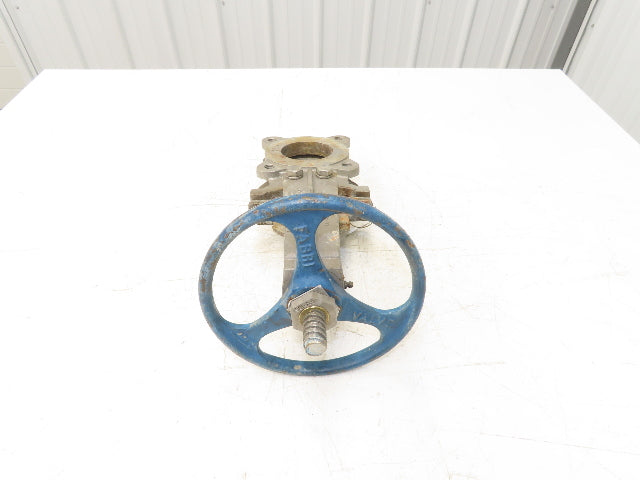 ITT Fabri-Valve C37 S316 3" Stainless Knife Gate Valve Lug Style Metal Seat