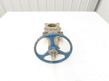 ITT Fabri-Valve C37 S316 3" Stainless Knife Gate Valve Lug Style Metal Seat