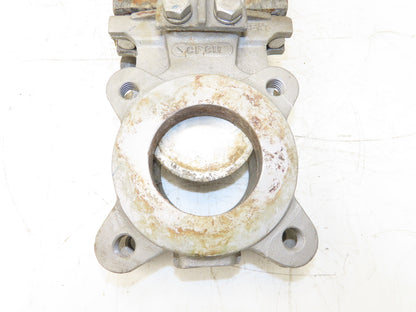 ITT Fabri-Valve C37 S316 3" Stainless Knife Gate Valve Lug Style Metal Seat