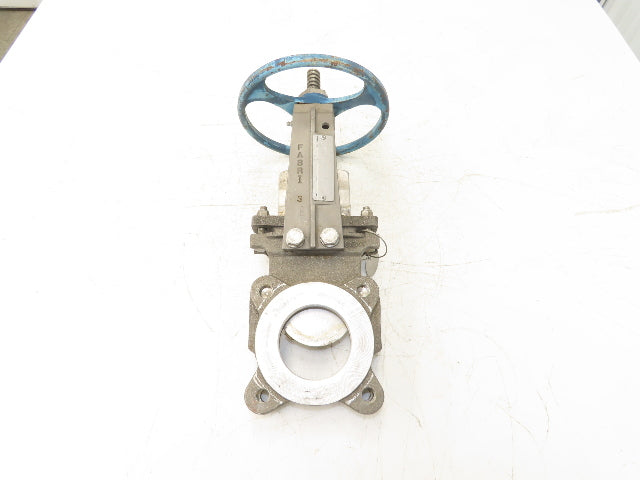 ITT Fabri-Valve C37 316 3" Stainless Knife Gate Valve Lug Style Metal Seat