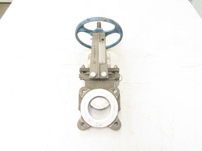 ITT Fabri-Valve C37 316 3" Stainless Knife Gate Valve Lug Style Metal Seat