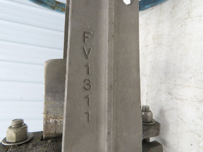 ITT Fabri-Valve C37 316 3" Stainless Knife Gate Valve Lug Style Metal Seat