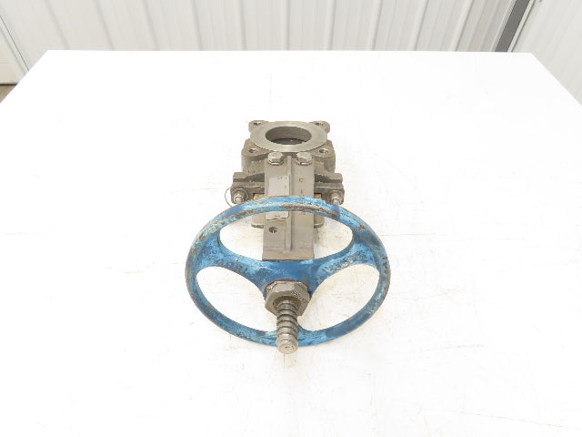 ITT Fabri-Valve C37 316 3" Stainless Knife Gate Valve Lug Style Metal Seat