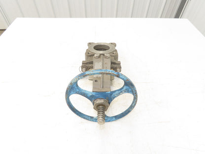 ITT Fabri-Valve C37 316 3" Stainless Knife Gate Valve Lug Style Metal Seat