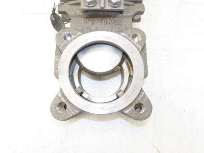 ITT Fabri-Valve C37 316 3" Stainless Knife Gate Valve Lug Style Metal Seat