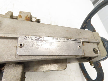 ITT Fabri-Valve 67 S316 3" Stainless Knife Gate Valve Lug Style Rubber Seat