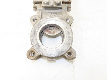 ITT Fabri-Valve 67 S316 3" Stainless Knife Gate Valve Lug Style Rubber Seat