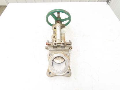 Rovalve TechnaFlow S17-D 3" Stainless Knife Gate Valve Lug Style Rubber Seat