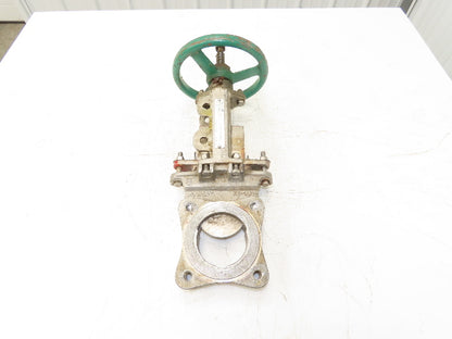 Rovalve TechnaFlow S17-D 3" Stainless Knife Gate Valve Lug Style Rubber Seat