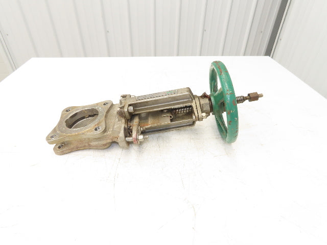 Rovalve TechnaFlow S17-D 3" Stainless Knife Gate Valve Lug Style Rubber Seat