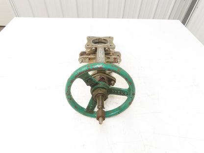 Rovalve TechnaFlow S17-D 3" Stainless Knife Gate Valve Lug Style Rubber Seat