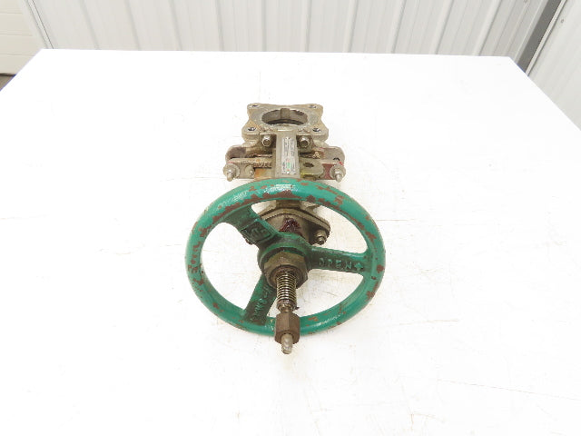 Rovalve TechnaFlow S17-D 3" Stainless Knife Gate Valve Lug Style Rubber Seat