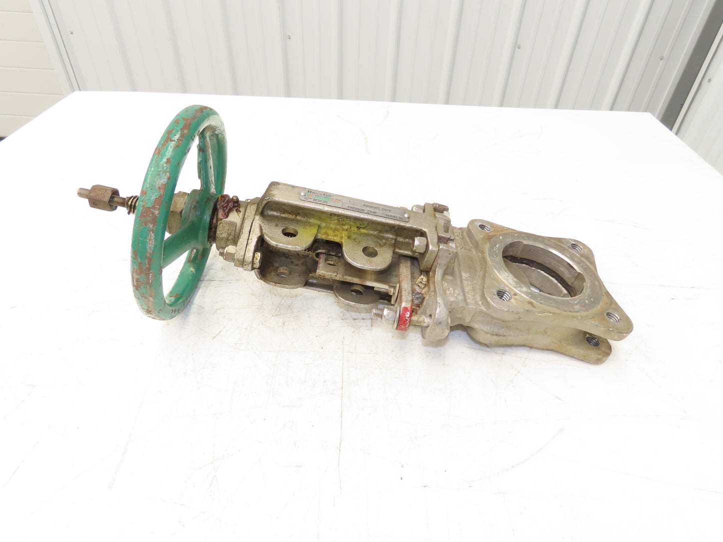 Rovalve TechnaFlow S17-D 3" Stainless Knife Gate Valve Lug Style Rubber Seat