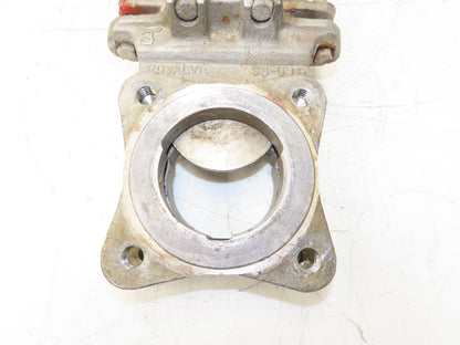 Rovalve TechnaFlow S17-D 3" Stainless Knife Gate Valve Lug Style Rubber Seat