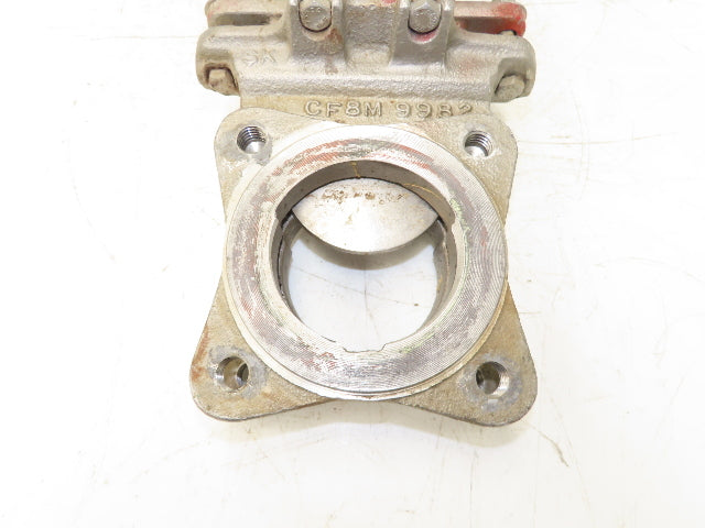 Rovalve TechnaFlow S17-D 3" Stainless Knife Gate Valve Lug Style Rubber Seat