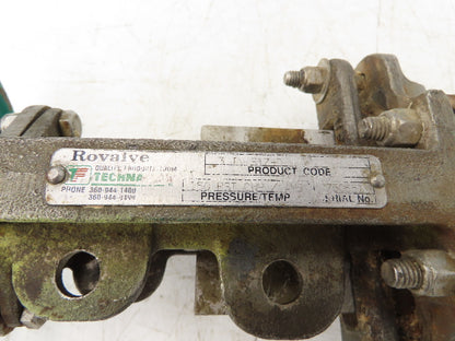 Rovalve TechnaFlow S17-D 3" Stainless Knife Gate Valve Lug Style Rubber Seat