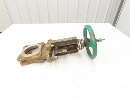 Rovalve TechnaFlow S17-D 3" Stainless Knife Gate Valve Lug Style Rubber Seat